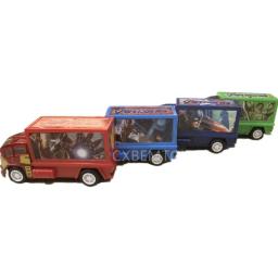Avengers Car Model Toy para Meninos, Liga, PVC, Capitão América, Hulk, Ironman, Spiderman Figurinhas, caminhão, Pull-back Veículo, 4Pc Set - Image 2