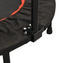 Mini trampolim dobrável para adultos, fitness, corrimão ajustável, Home Gym Rebounder, salto, rolamento 100kg, 40 a 48 - Image 5