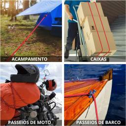2 Un Corda Elástica Com Gancho Amarração Extensora Para Moto Bagagem Transporte - Image 4