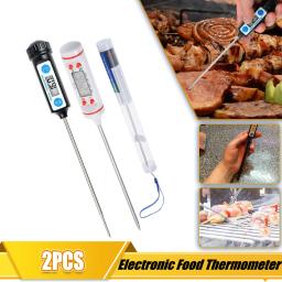 Termômetro Digital para Alimentos Domésticos, Eletrônico, Bolo, Doces, Frite, Churrasco, Carne, Temperatura, Termômetros de Cozimento com Sonda Longa - Image 1