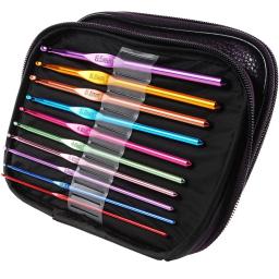 Agulhas de tricô para DIY Art Craft, vários tamanhos, cores aleatórias misturadas, tricô gancho, acessórios para ferramentas de costura, 100pcs - Image 4