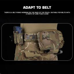 Tactical Multifuncional Abdominal Dump Drop Pouch, Outdoor Sport Hunting cintura Bag, Paintball Airsoft Plate Carrier, Bolsa de armazenamento - Image 5