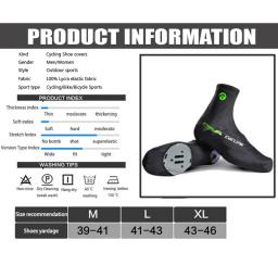 X-TIGER-Cobertura Térmica de Sapato de Ciclismo para Homens e Mulheres, Overshoes de Bicicleta MTB, Tampa De Sapatos De Corrida De Estrada, Inverno - Image 4