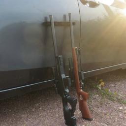 Descanso do barril da quatro arma/tira magnética rifle rack seguro/armazenamento fácil da vara de pesca - Image 5