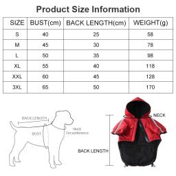 Jaqueta impermeável com capuz para cães pequenos e gatos, casaco de algodão quente, roupa de cachorro, reflexivo, outono, inverno - Image 6