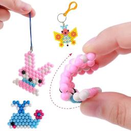 Água mágica artesanal pegajosa fusível grânulos, grânulos criativos, artesanato DIY arte, brinquedos sensoriais conjunto com acessórios - Image 5