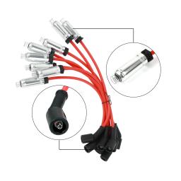 8 pçs bobinas de ignição irídio velas de ignição fios para gmc chevy silverado 1500 tahoe 5.3l uf414 motor acessórios do carro - Image 3