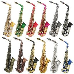 SLADE-Saxofone Alto com Case, Profissional Sax Eb, E Corpo Latão Plano, Instrumento de Sopros, Reed, Sax Peças e Acessórios - Image 3