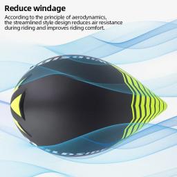 Capacete Aero de bicicleta para homens e mulheres, óculos de ciclismo de estrada, capacete adulto, lente magnética, M, L - Image 4