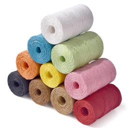 Fio De Palha De Raffia Natural, De Malha À Mão, Grama De Crochê, Corda De Papel Para DIY, Sunhat, Cabo De Saco De Praia, Presente De Cozimento, Corda De Embalagem, 90m - Image 1