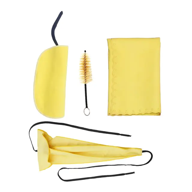 Kit de Limpeza e Manutenção para Saxofone com Pano e Escova - 3 e 4 Peças
