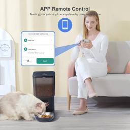 Smart Timing Pet Alimentador, Dispensador Automático de Alimentos, Adequado para Cães e Gatos Pequenos, Alimentação Remota, Tuya App - Image 4