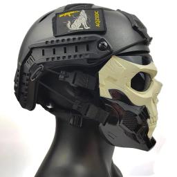 Combinação rápida de capacete e máscara Airsoft, Capacete ajustável para jogos ao ar livre, para o jogo Cs, Paintball Game, Party e CQB Skirmishes - Image 2