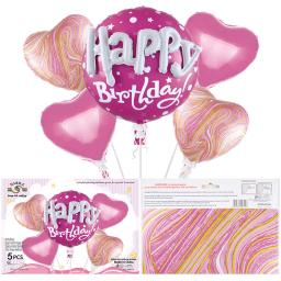 3D Balão Set para Aniversário e Casamento, Decoração de Festa, Dia dos Namorados, 5PCs por Conjunto - Image 3