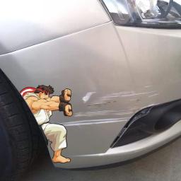 Adesivos de carro para Street Arcade Game, Ryu Ken Masters, Decalques criativos engraçados, Covers Scratches, Auto Tuning Styling, 19cm x 17cm - Image 1