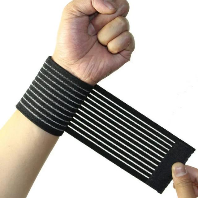 Pulseira Elástica Ajustável para Suporte de Pulso - Bandagem Respirável para Esportes e Atividades Físicas, 1 Unidade