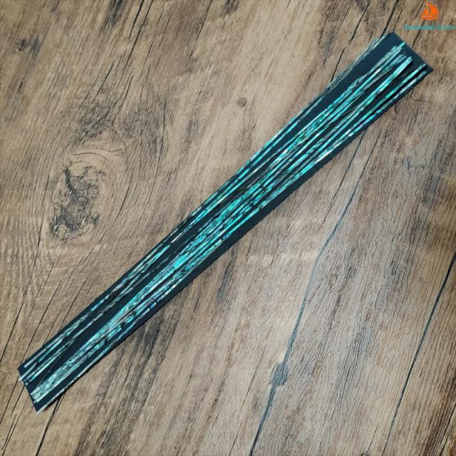 Tiras de Paua Abalone para Inlay em Guitarras - Mãe de Pérola Shell para Projetos DIY, Arte em Resina e Criação de Jóias