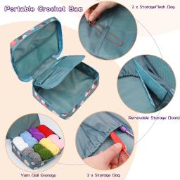 BUDDUR-Kit De Tricô De Crochê Com Agulhas E Fio De Algodão, DIY Artesanato Artesanal, Conjunto De Ferramentas De Trabalho Profissional - Image 4