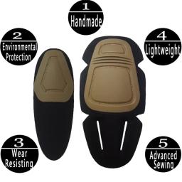 Joelho e cotovelo protetor pad para paintball, uniforme de combate, militar, g2, g3, g4, sapo terno, cotovelo almofadas de apoio, tático - Image 4