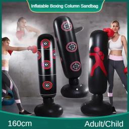 Sandbag de boxe inflável para adultos e crianças, Pilar Tumbler Fitness, Muay Thai Fighting, Saco de Perfuração - Image 2