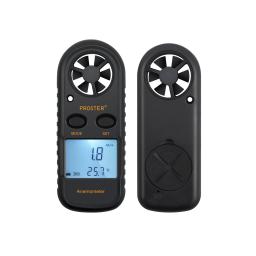 Proster-Digital Handheld Anemômetro, medidor de velocidade do vento, termômetro para vela, surf, asa delta, andando, CE Aprovado - Image 3