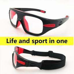 Óculos de basquete destacável anti-nevoeiro resiliente para dobrar com almofadas de nariz óculos de proteção esporte óculos de olho de futebol - Image 2