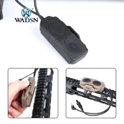 Wadsn tático peq 15 interruptor de luz laser botão duplo m300 m600 lanterna airsoft armas peças caber 20mm picatinny ferroviário - Image 5