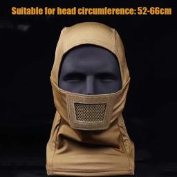 Tactical Airsoft Mask com Knight Hood, Máscara para Tiro, Caça, Equitação, Caça, Roupas, Acessórios - Image 6