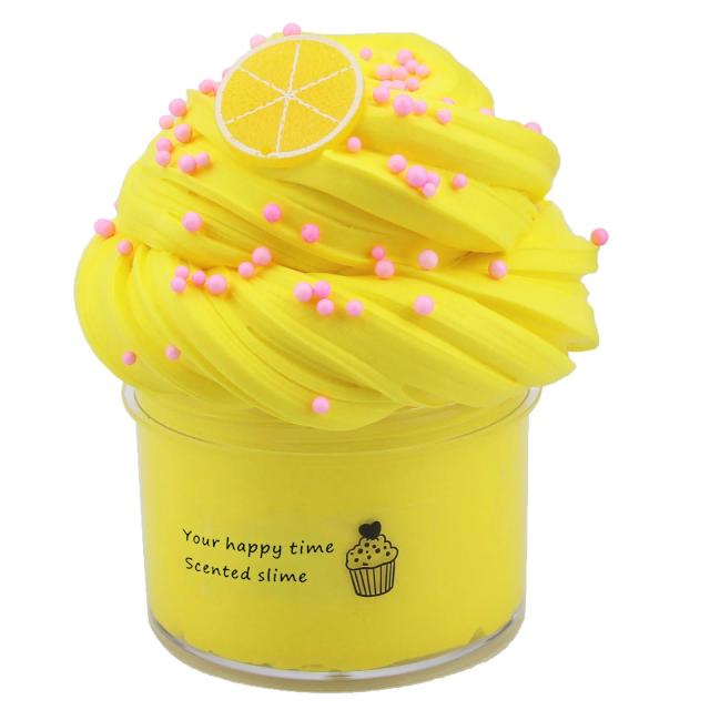 Kit Slime Frutas Aromaterapia Nuvem 70ml Brinquedo Anti-Stress