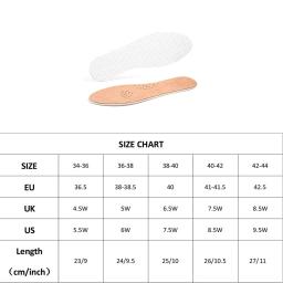 Palmilha de látex de couro unissex, Macio, Confortável, Respirável, Absorção de suor, Esportes, Absorção de choque, Sem pés Cansantes - Image 6
