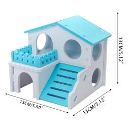 hamster villa pequenos animais estimação gaiola acessórios brinquedo mastigar para furão coelho - Image 4