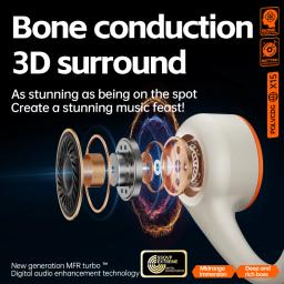 Fones de ouvido para exercícios de condução óssea POLVCDG com memória de 32 GB IPX6, fones de ouvido Bluetooth resistentes ao suor e à chuva, fone de ouvido para ciclismo - Image 4