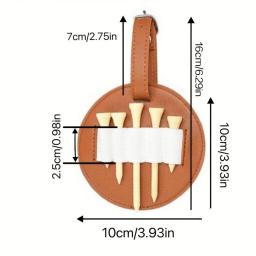 Estojo de couro para armazenamento de unhas de golfe ao ar livre, portátil, pendurado na cintura, multifuncional, opções de dupla face disponíveis - Image 6