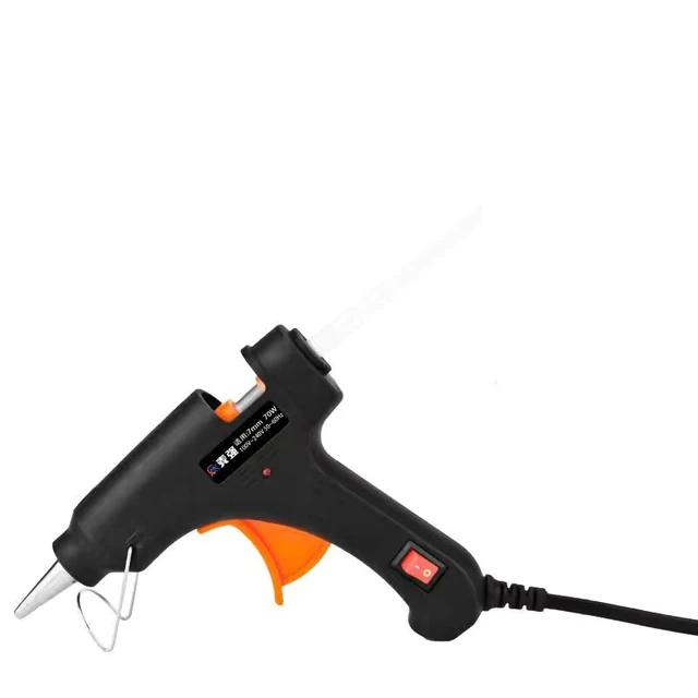 70w pistola de cola de derretimento quente mini armas industriais com 7mm cola varas temperatura calor thermo ferramenta reparo elétrico para diy artesanato artes - Image 1