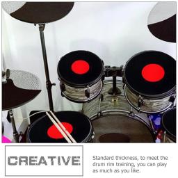 4 pçs acessórios de tambor almofada instrumento percussão prática amortecedores tambor esteira para bater mudo amortecimento almofadas snare - Image 4