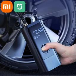 Compressor de ar portátil sem fio Xiaomi-Mijia, inflador de pneus elétricos, bomba com fio para motocicleta, bolas, 12V, 150PSI, 8000mAh - Image 1