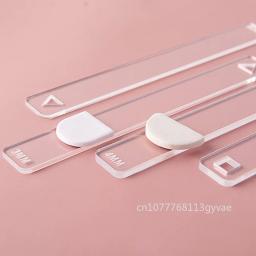 2 pçs/set régua de argila acrílico cerâmica macia polímero argila espessura régua rolo guia ferroviário diy brincos jóias pingente fazendo ferramenta - Image 3