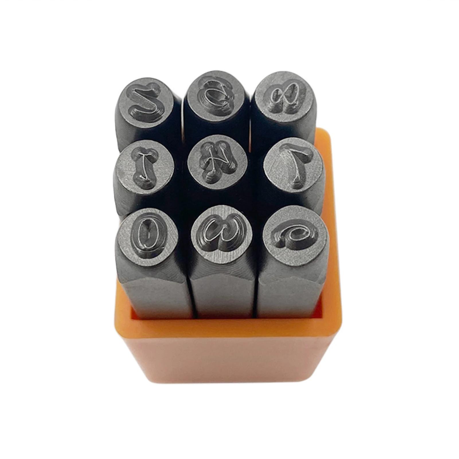 Aço alfabeto letra número lleather selo perfurador conjunto alfabeto artesanato ferramenta de marcação de couro para diy artesanato de couro decoração - Image 1