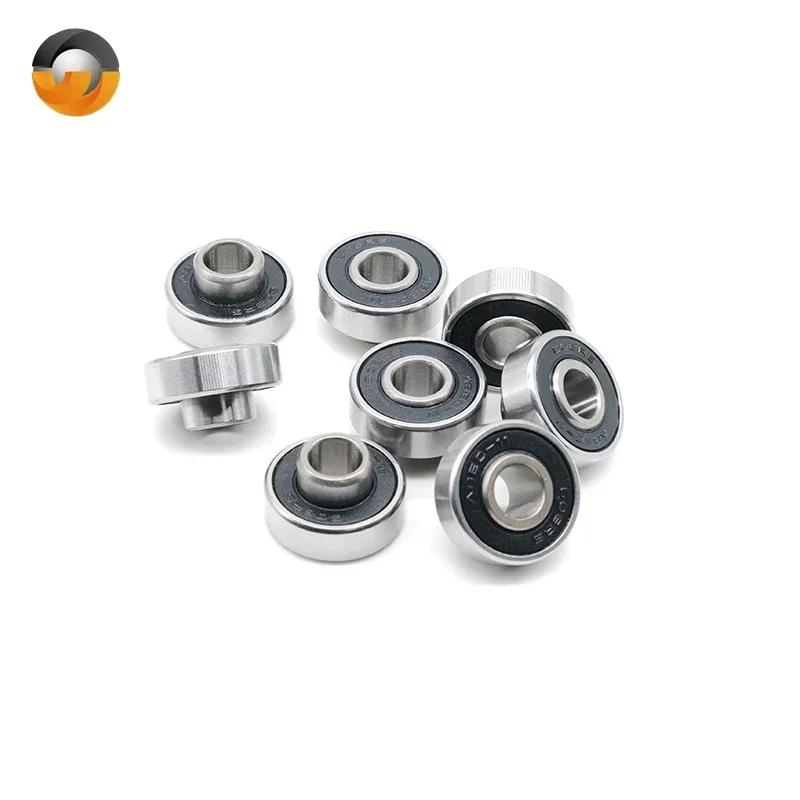 8 peças rolamento de skate 608rs 8x22x7mm abec9 espaçador integrado rolamento longboard 608 placa de dança rolamentos de placa de balancim duplo - Image 1