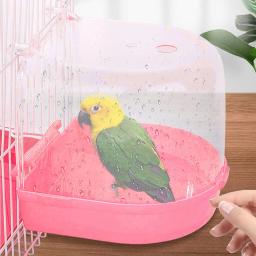 Bird Bath Box for Parrot, Banheira para Lovebirds, Budgie Cage Acessórios, Cockatiel, Budgerigar Birds, Parrot Bath House - Image 4
