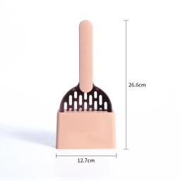 Colher De Linheira De Gato De Plástico Com Base, Pá Auto Limpante, Vaso Sanitário Do Gatinho, Suprimentos De Gato, Caixa - Image 6