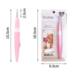 Conjunto de Agulhas de Feltro de Lã, Ferramenta DIY, Artesanato Aplicado, 3 Agulhas Puke, Haste 15.5cm, 1Pc - Image 6