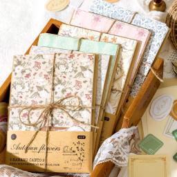Floral Material Papéis, DIY Scrapbooking, Fazer Cartão Álbum, Pacote de Papel, Artesanato Artesanal, Suprimentos Decorativos, 10Pcs - Image 2