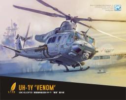Sonho Modelo Avião Kits de Construção, US UH-1Y para Venom Helicopter Model, Brinquedos DIY para Hobby Collection, DM720018, 1: 72 - Image 2