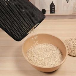 Tapete de caixa para animais, impermeável, antiderrapante, areia, camada dupla, vaso sanitário, almofada limpa para gatos, casa, acessórios para almofadas para gatos - Image 1