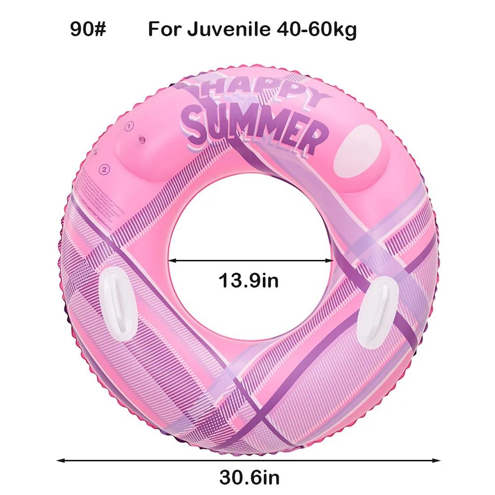 ROOXIN-anel de natação inflável para adultos e adolescentes, tubo de água, círculo de natação, flutuador de piscina, brinquedo de festa, adereços fotográficos femininos - Image 1