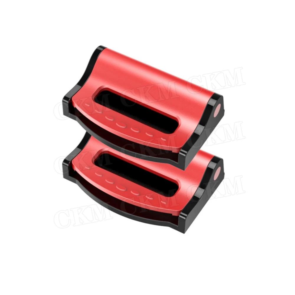 2 pçs cinto de segurança do carro fivela clipe cinto de segurança rolha ajustador clipe para relaxar ombro pescoço cinta do carro clipes acessórios do carro - Image 1