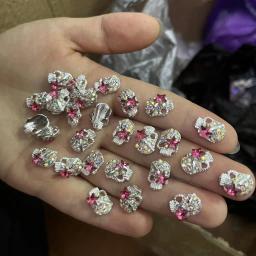3D Metal Halloween Ornamentos, Projeto Esqueleto, Crânio Preto, Aranha Mão, Nail Art Decorações, DIY Jóias, Acessórios, 10pcs - Image 5