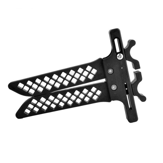 1pc arco composto suporte reforçado material de náilon suporte arco caça tiro com arco titular rack chutes suporte