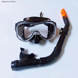 Conjunto de snorkel de mergulho profissional, máscara facial completa, equipamento de mergulho, roupa do mar profundo, vidro temperado completo, óculos secos para adultos, novos - Image 5